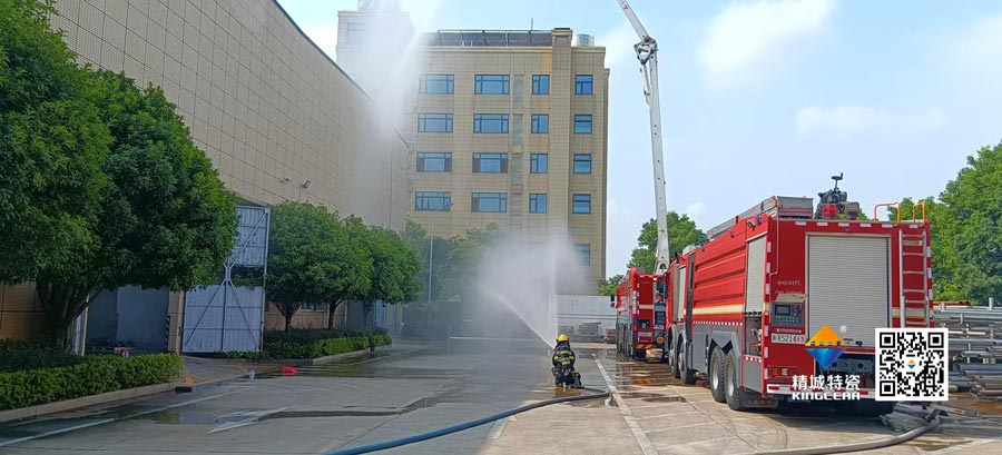 PP电子起劲配合消防联合演练，共筑清静生产防地